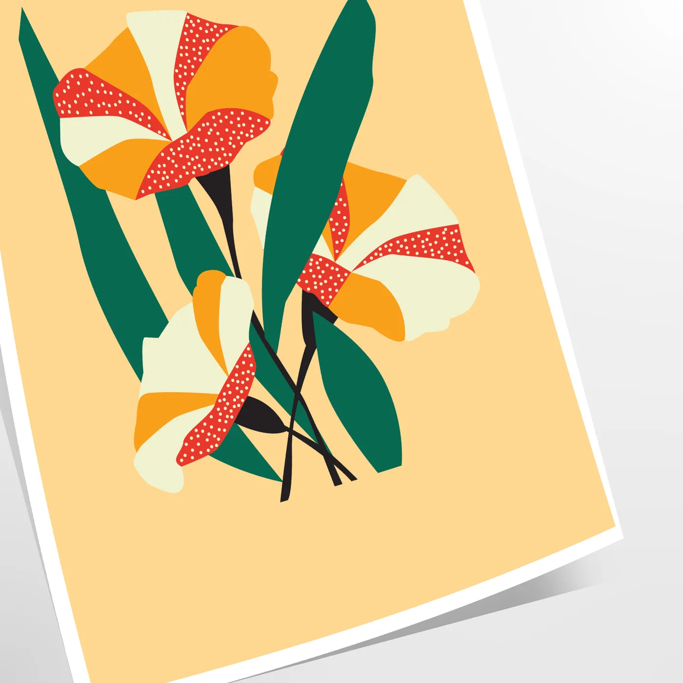 vibrant beauty nature space stunning green orange art poster wall room captivating artwork ideal gift lovers size A4 cm A0