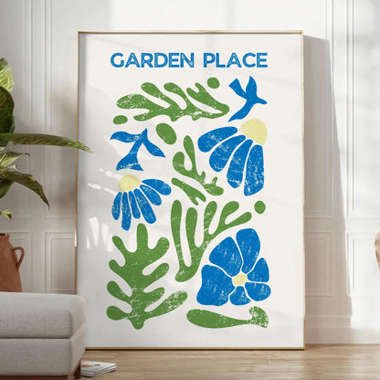 serene elegance nature poster subtle grays blues wall art captivating artwork decor thoughtful gift unframed version space