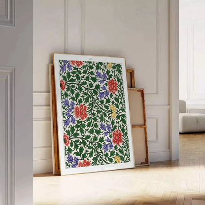 space vibrant plant art poster rich lush greens warm oranges stunning wall piece perfect gift nature lovers enthusiasts room artwork available sizes A4 cm A0